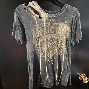 Affliction distressed tee